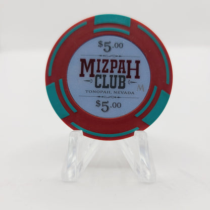 Mizpah Club Casino Tonopah Nevada 2016 $5 Casino Chip D2320