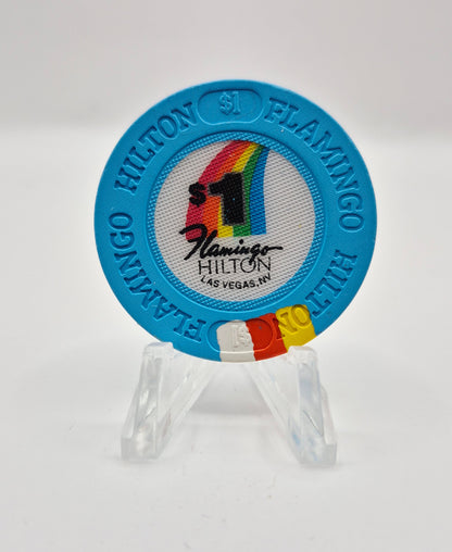Flamingo Hilton Casino Las Vegas Nevada 1990's $1 Casino Chip N7135