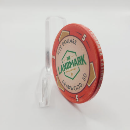 The Landmark Casino Deadwood South Dakota 2023 $5 Casino Chip