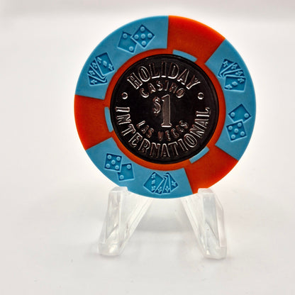Holiday International Casino Las Vegas Nevada Coin Inlay $1 Casino Chip N1757