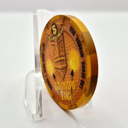 Hard Rock Hotel Casino Las Vegas Nevada 2003 NCV 'Mondo Tiki' Casino chip E0771 *SHARP