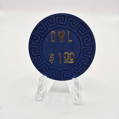 Owl Club Battle Mountain Nevada 1970's $1 Casino Chip V1271