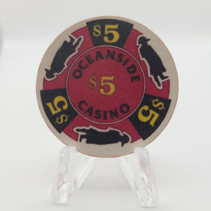 Oceanside Casino Moscow Russian Federation $5 Casino Chip CG117186