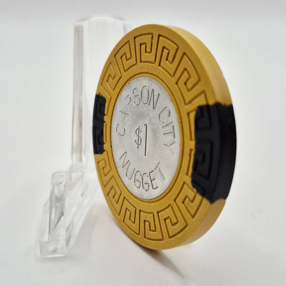 Nugget  (Carson City ) Carson City Nevada 1979 $1 Coin Inlay Casino Chip N4996