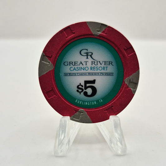Great River Casino Resort Burlington Iowa 2026 $5 Casino Chip