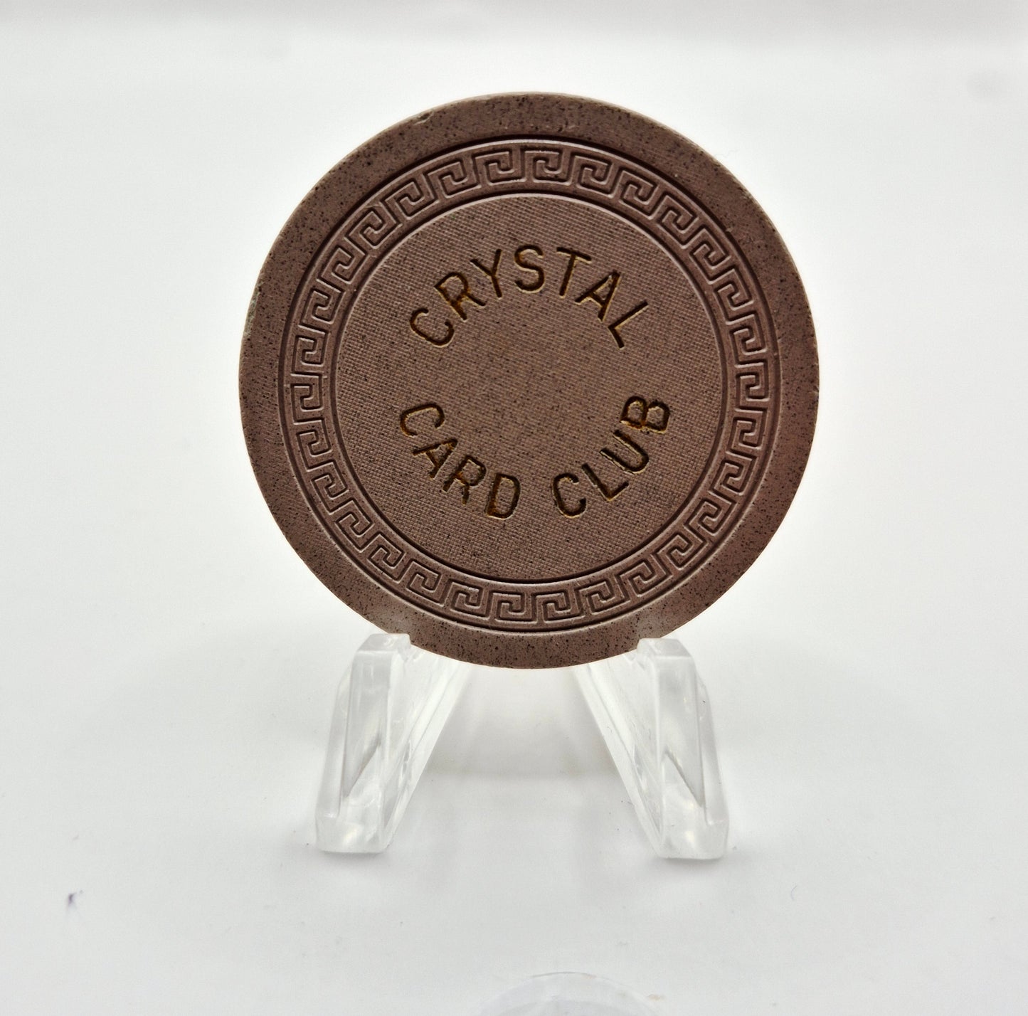 Crystal Card Club Casino Sparks Nevada 1951 Roulette Chip E7058 *YELLOW