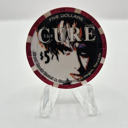 Hard Rock Hotel Casino Las Vegas Nevada 2000 'The Cure' Concert $5 Casino Chip V4437