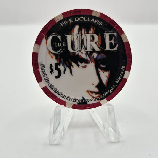 Hard Rock Hotel Casino Las Vegas Nevada 2000 'The Cure' Concert $5 Casino Chip V4437