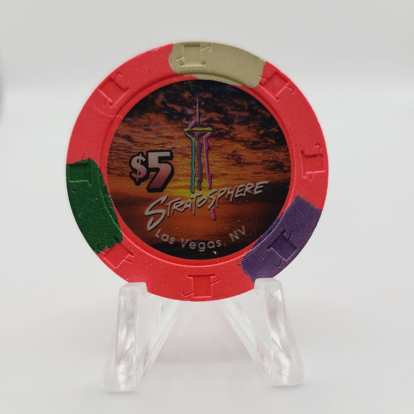 Stratosphere Hotel Casino Las Vegas Nevada 1996 $5 Casino Chip N9192