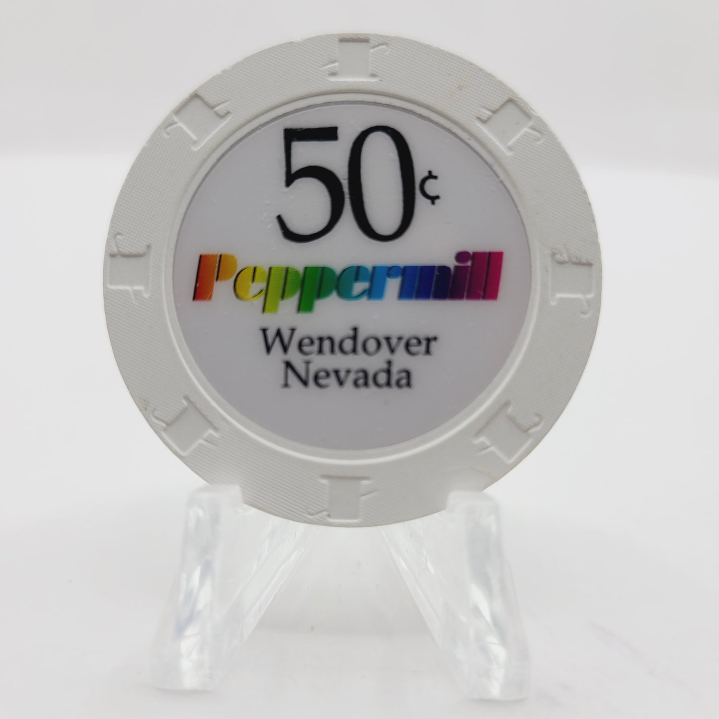 Peppermill Hotel Casino Wendover Nevada 2019 $.50 Casino Chip