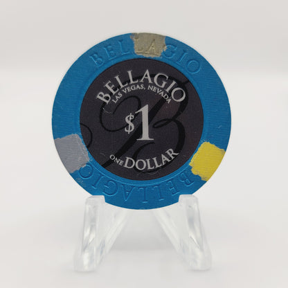 Bellagio Hotel Casino Las Vegas Nevada 2008 $1 Casino Chip E6900