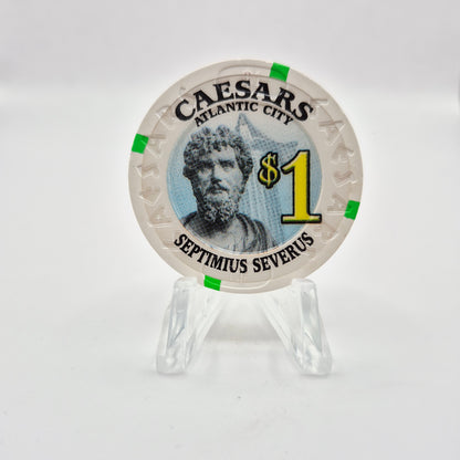 Caesars Hotel Casino Atlantic City New Jersey $1 Casino Chip