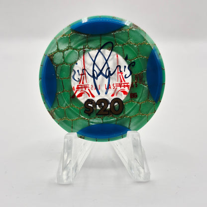 Paris Hotel Casino Las Vegas Nevada 1999 $20 Jeton V5212