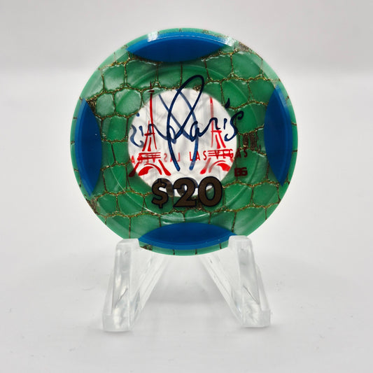 Paris Hotel Casino Las Vegas Nevada 1999 $20 Jeton V5212