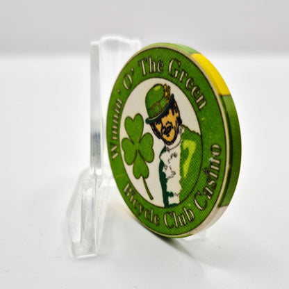 Bicycle Club Casino Bell Gardens California $25 NCV Casino Chip "WINTER O' THE GREEN"