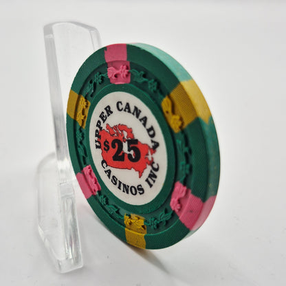 Upper Canada Casino Kitchener Ontario Canada $25 Casino chip CG073254 *UNC