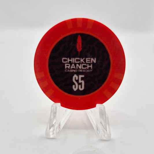 Chicken Ranch Casino Jamestown California $5 Casino Chip
