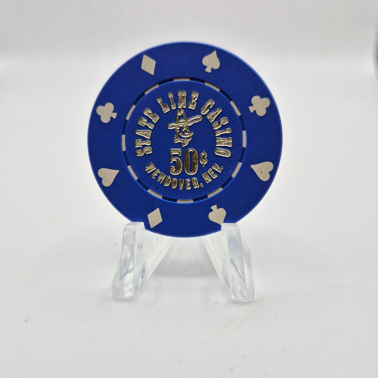 State Line Casino Wendover Nevada 1980 $.50 Casino Chip N0259